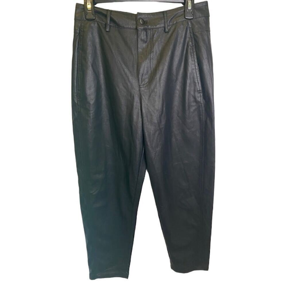 Zara Faux Leather Black pants Size Small NWOTs